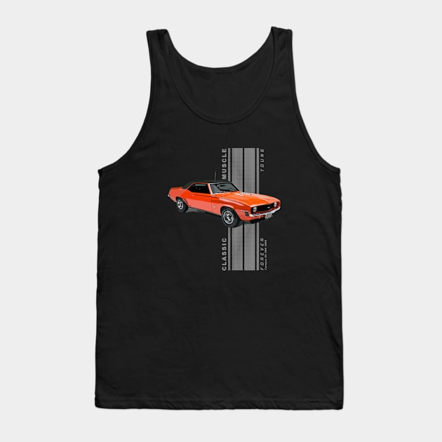 Camaro SS 396 Classic American Muscle Cars Vintage Tank Top by Jose Luiz Filho